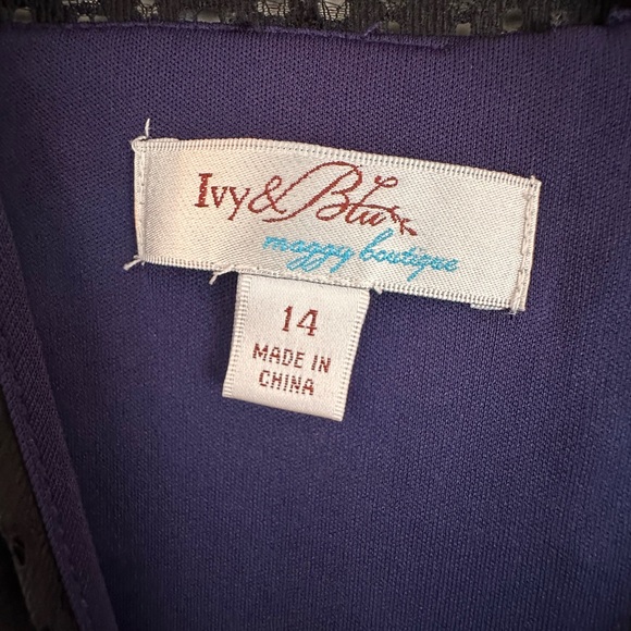 Sleevless Indigo Dress w/ zipper - Picture 4 of 4